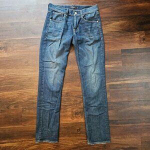 Hudson Jeans Mens 33x34 Byron Straight 5 Pocket Denim Pants Zip Fly